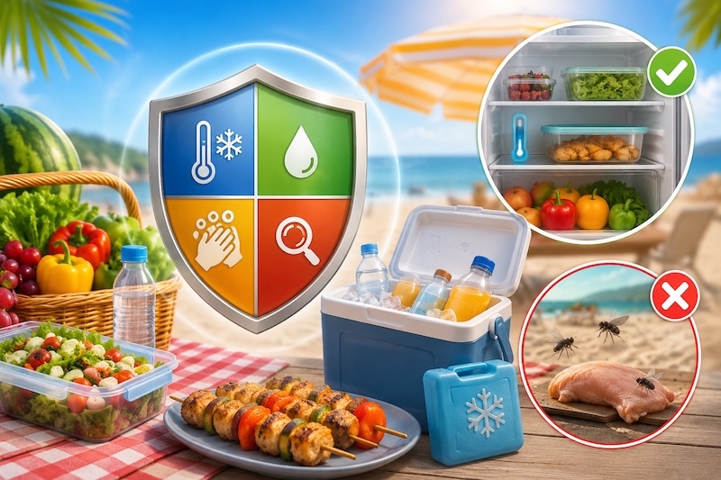 seguridad alimentaria en verano